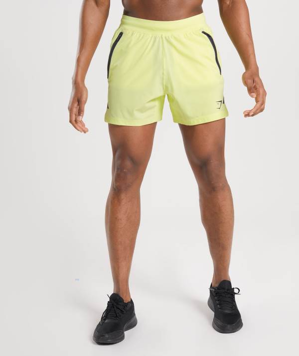 Panske Šortky Gymshark Apex 5" Perform Zelene | IS7415286